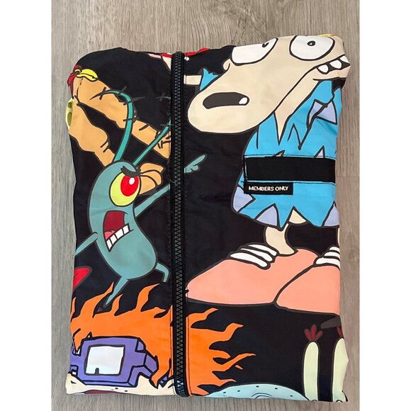 Members Only X Nickelodeon Cartoon Graphic Jacket Size S - Picture 9 of 9